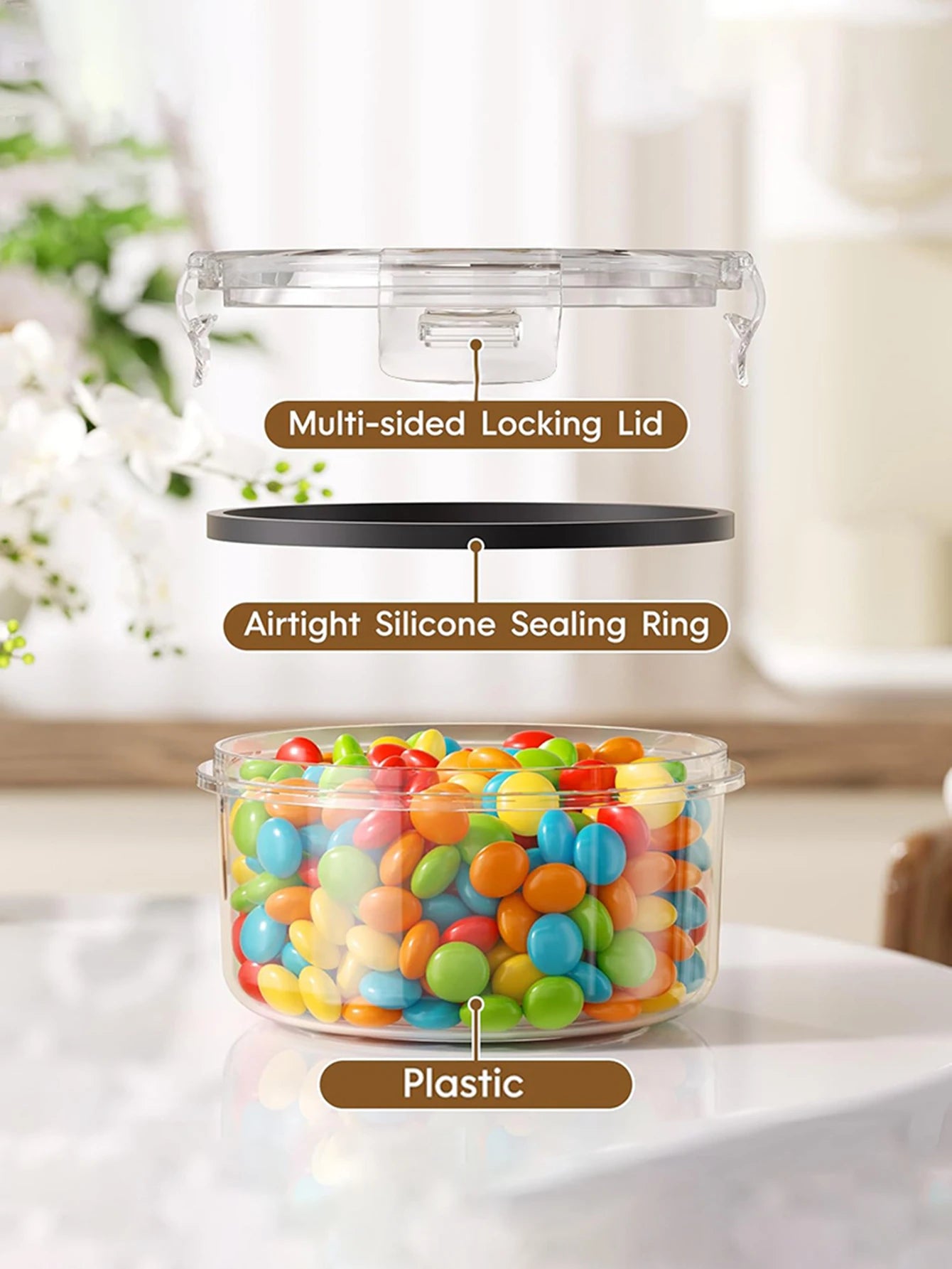 Sealed Plastic Food Storage Containers