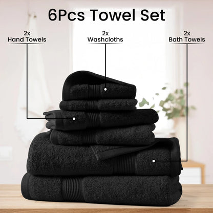 6-Piece Bath Towel Set