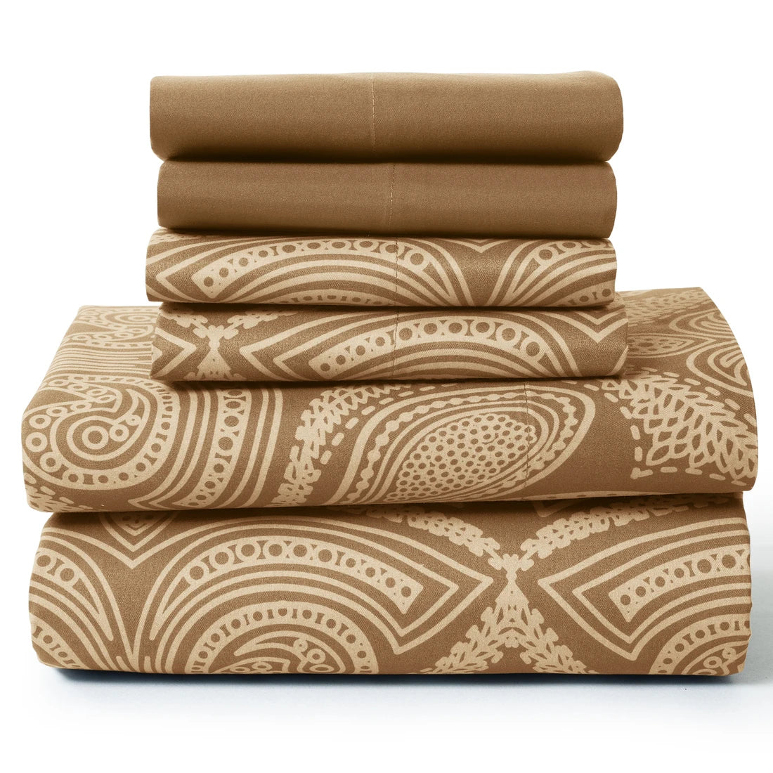 6 Piece Sheet Set, Ultra Soft Microfiber, Paisley