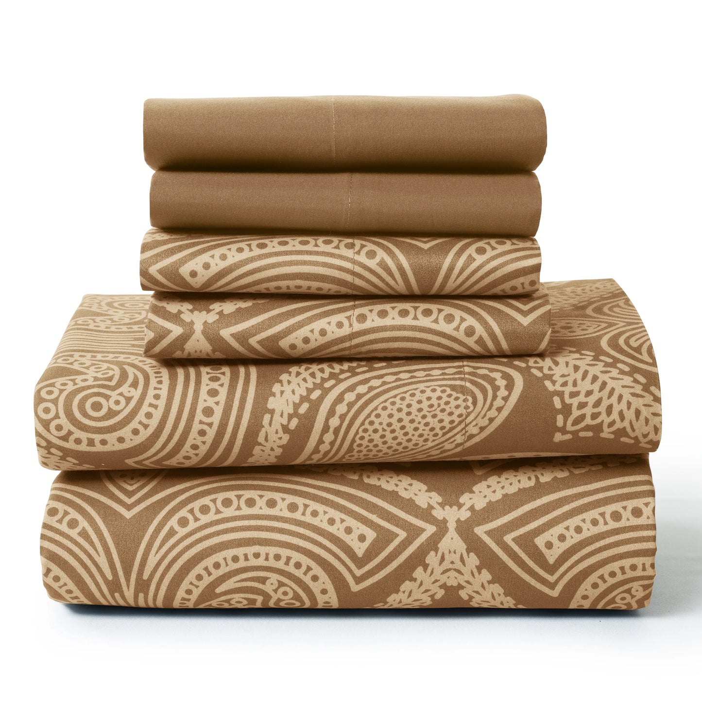 6 Piece Sheet Set, Ultra Soft Microfiber, Paisley