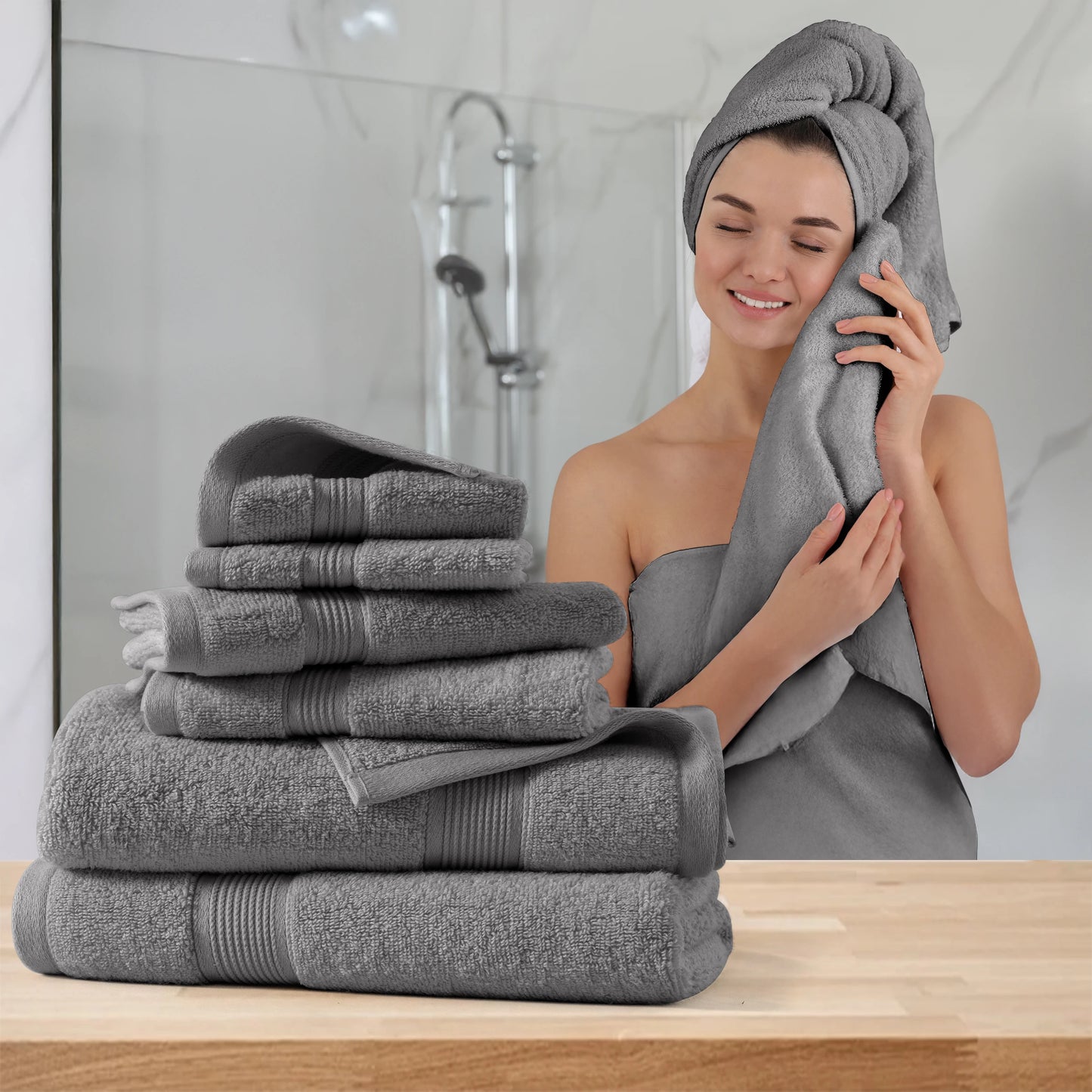 6-Piece Bath Towel Set