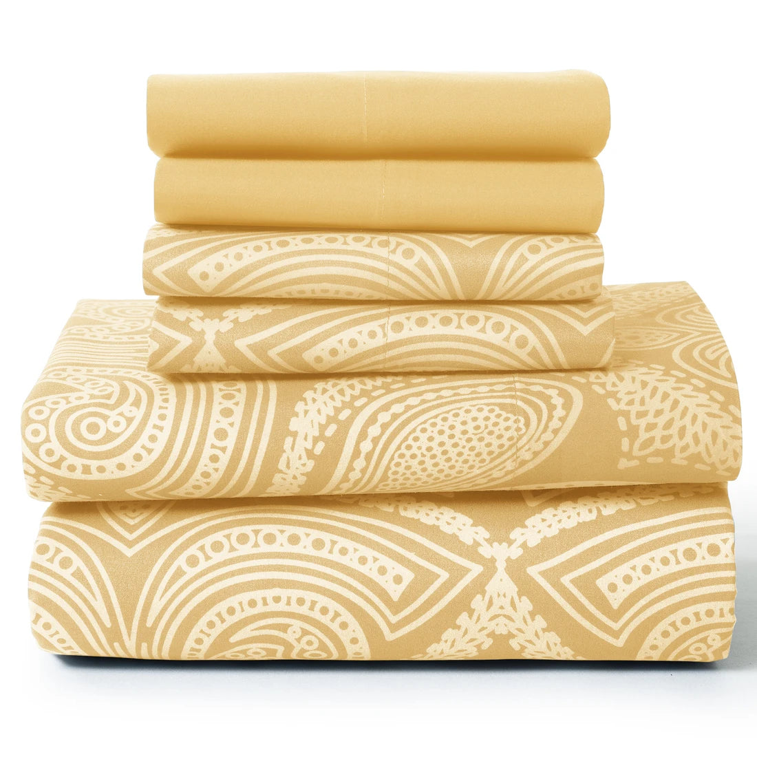 6 Piece Sheet Set, Ultra Soft Microfiber, Paisley