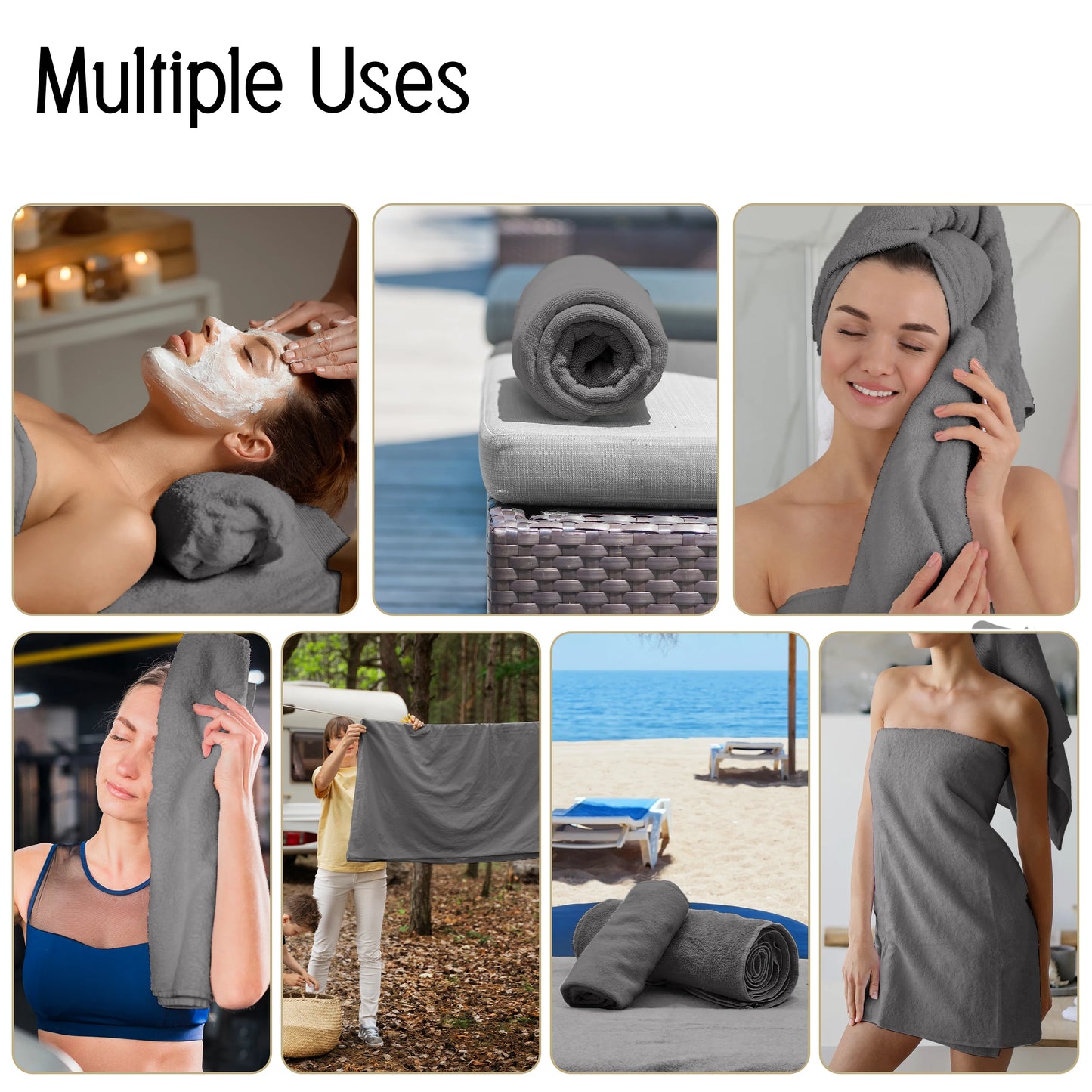 6-Piece Bath Towel Set
