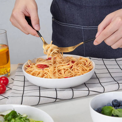 22 Ounce Porcelain Pasta Bowls Set 6