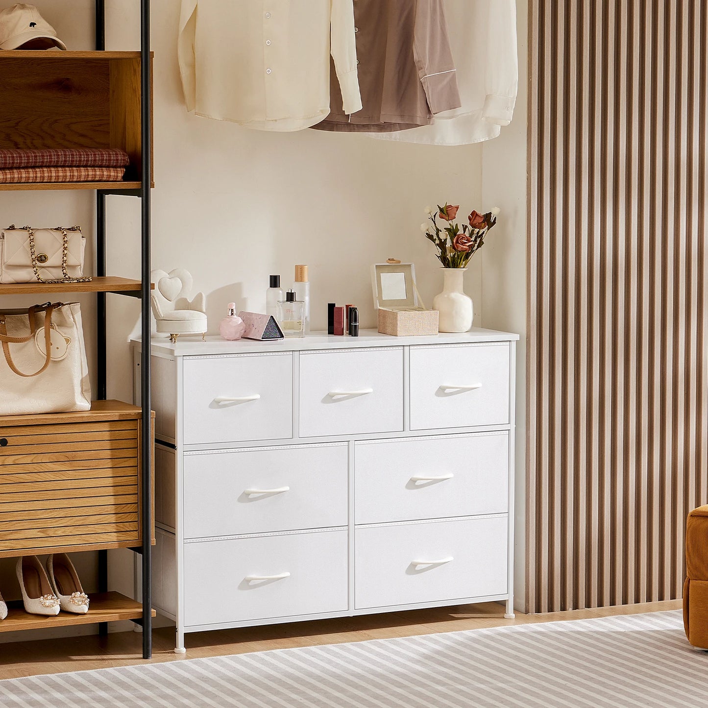 5/7/10 White Lover Fabric Drawers