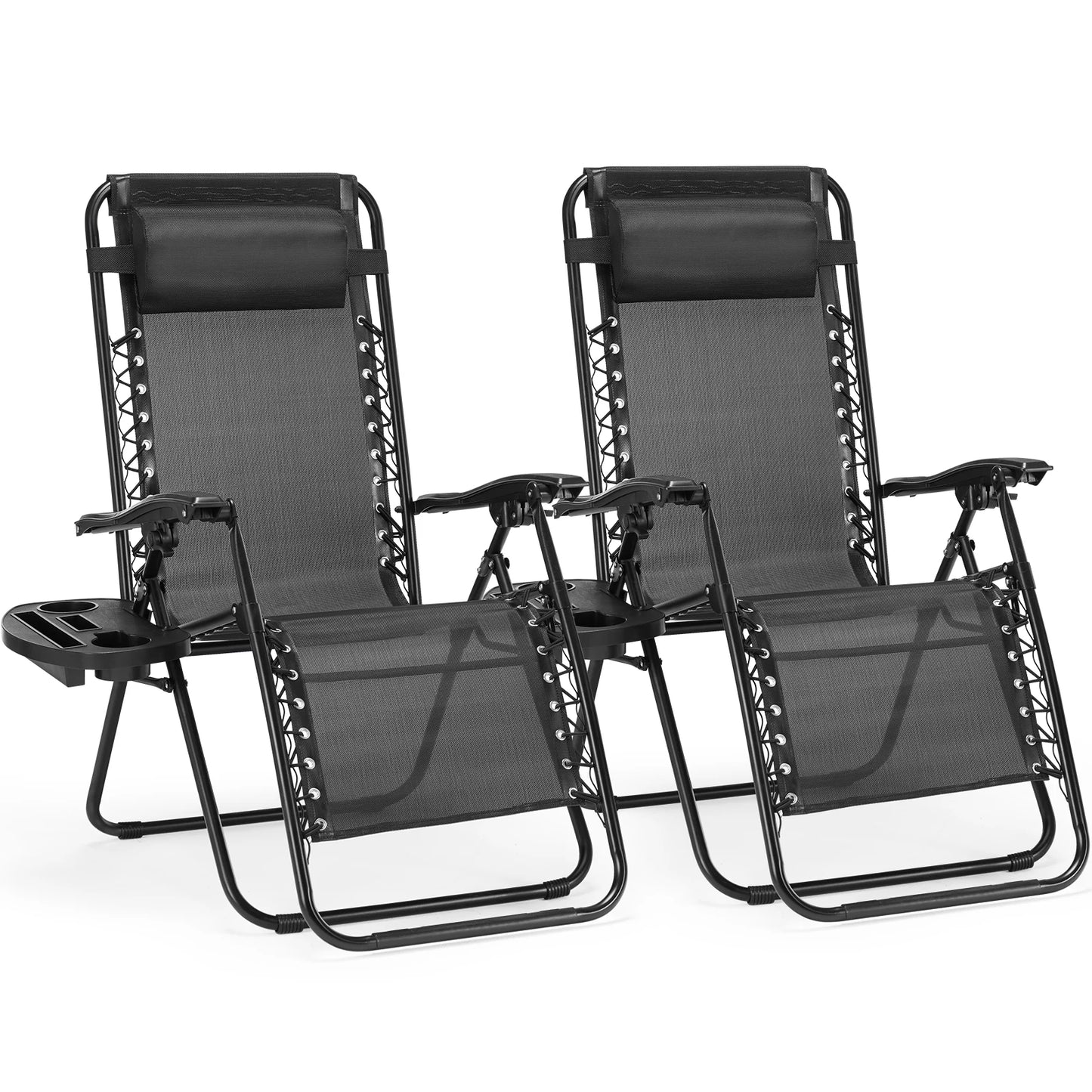 Set of 2 Portable Recliner Lounge Chair