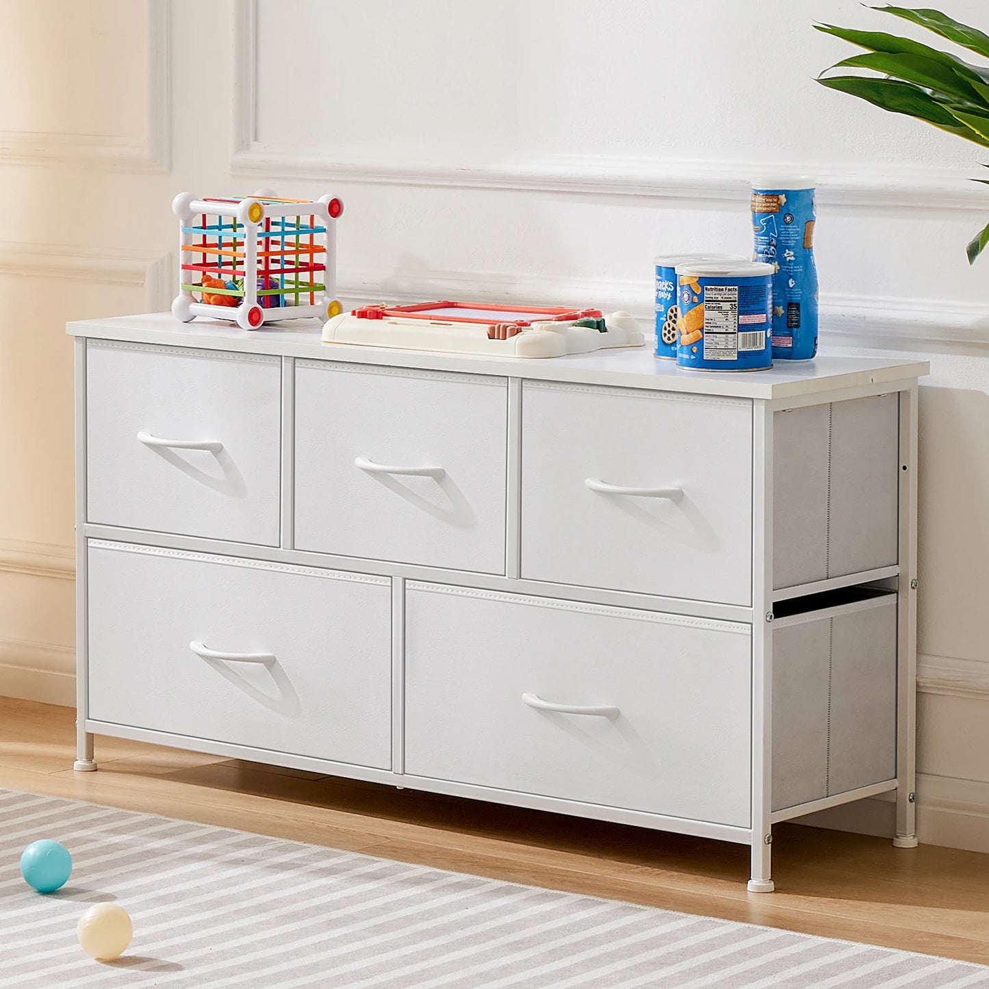 5/7/10 White Lover Fabric Drawers