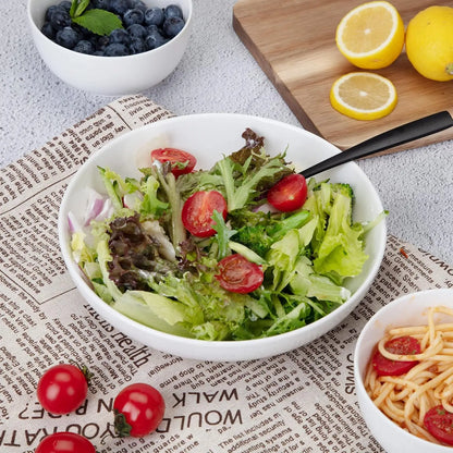 22 Ounce Porcelain Pasta Bowls Set 6