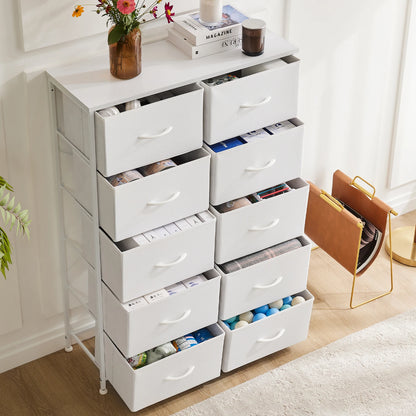 5/7/10 White Lover Fabric Drawers