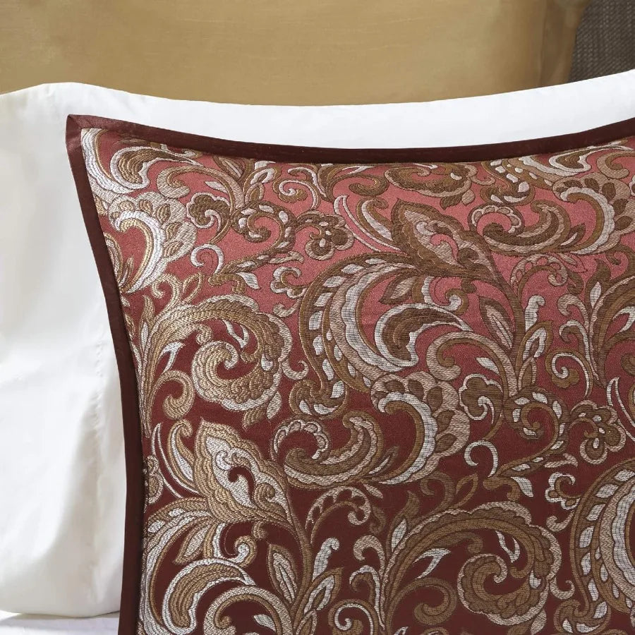 King Size Faux Silk Comforter Set