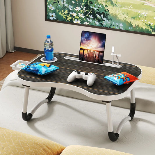 Laptop desktop cutlery and laptop bed holder