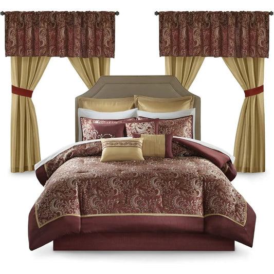 King Size Faux Silk Comforter Set