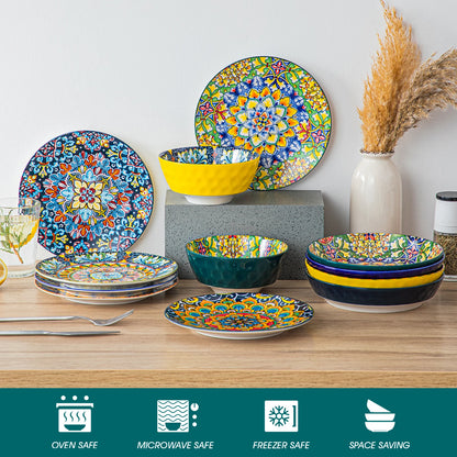 12/16/18/24 Piece Ceramic Dinnerware Set