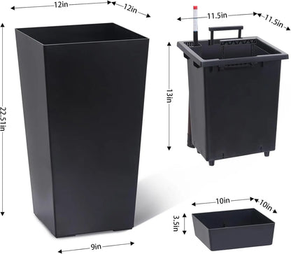 2 PCS 22.4 Inch Tall Planter
