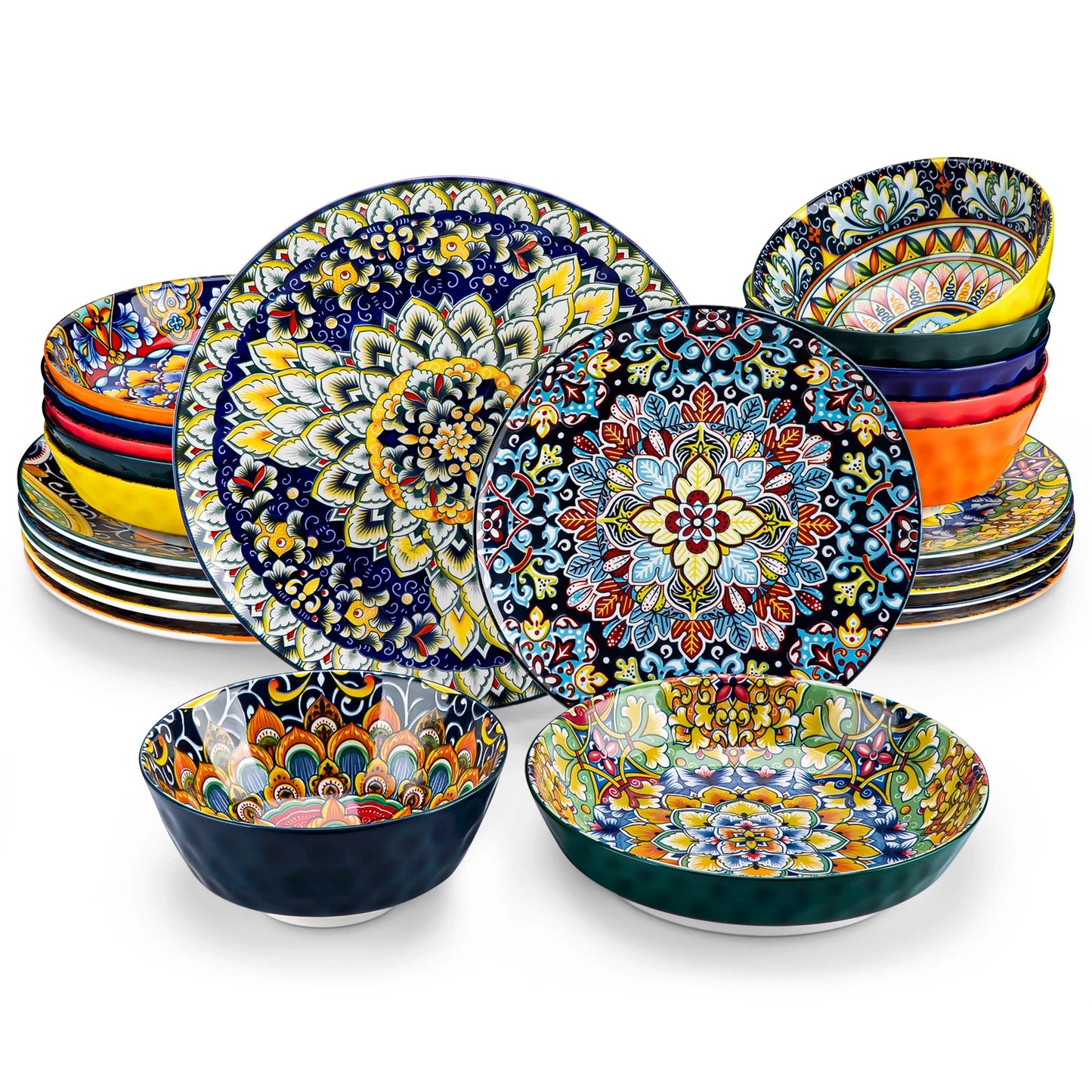 12/16/18/24 Piece Ceramic Dinnerware Set