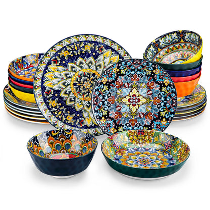 12/16/18/24 Piece Ceramic Dinnerware Set