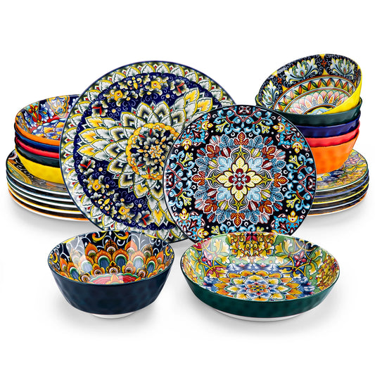 12/16/18/24 Piece Ceramic Dinnerware Set