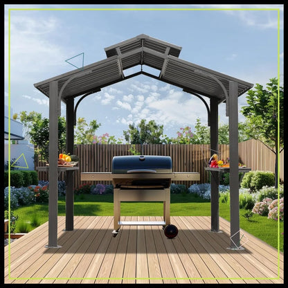8x5FT Hardtop Grill Gazebo