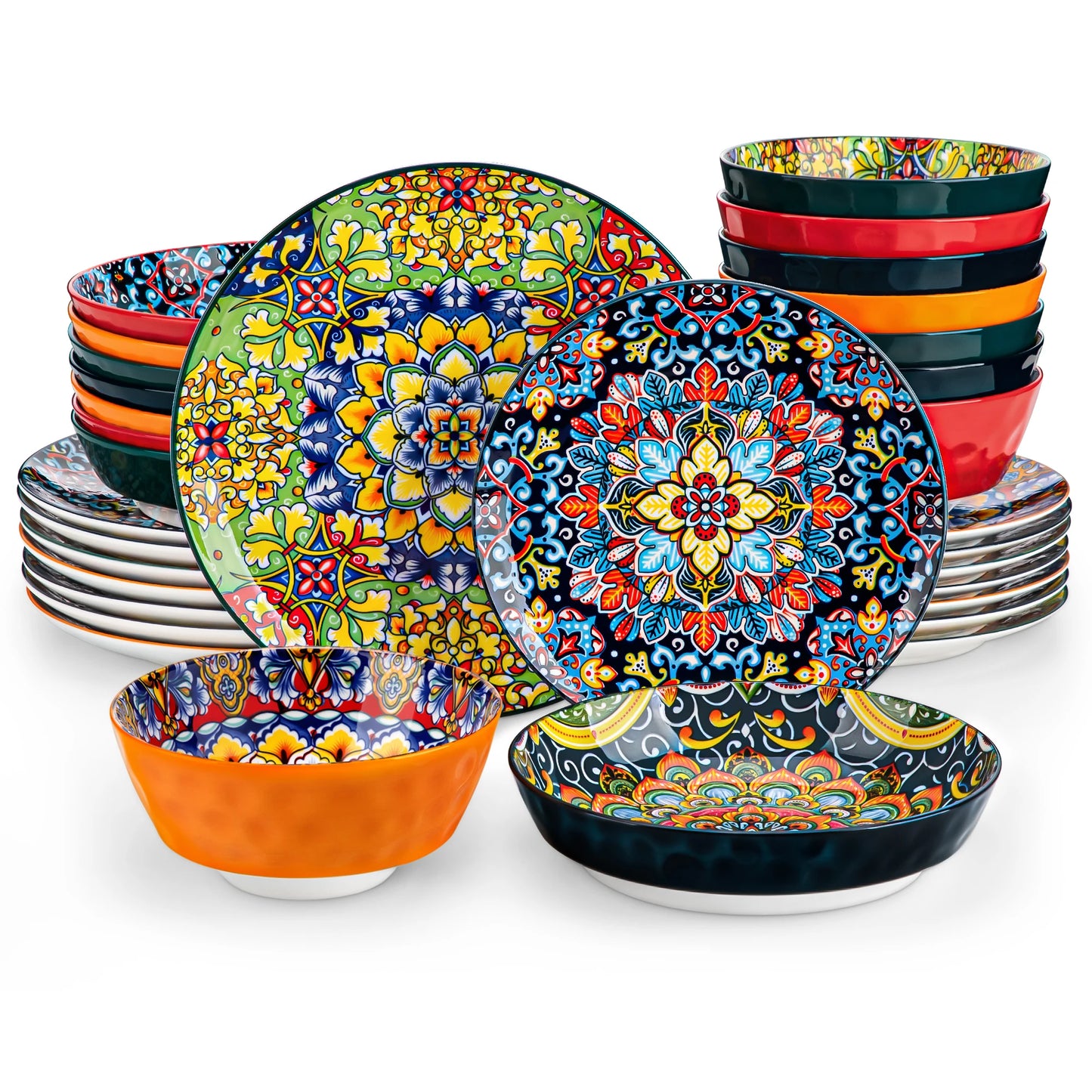 12/16/18/24 Piece Ceramic Dinnerware Set