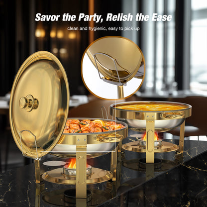 Round Chafing Dishes for Buffet