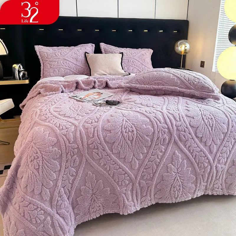3D Floral Printed Blanket Adult