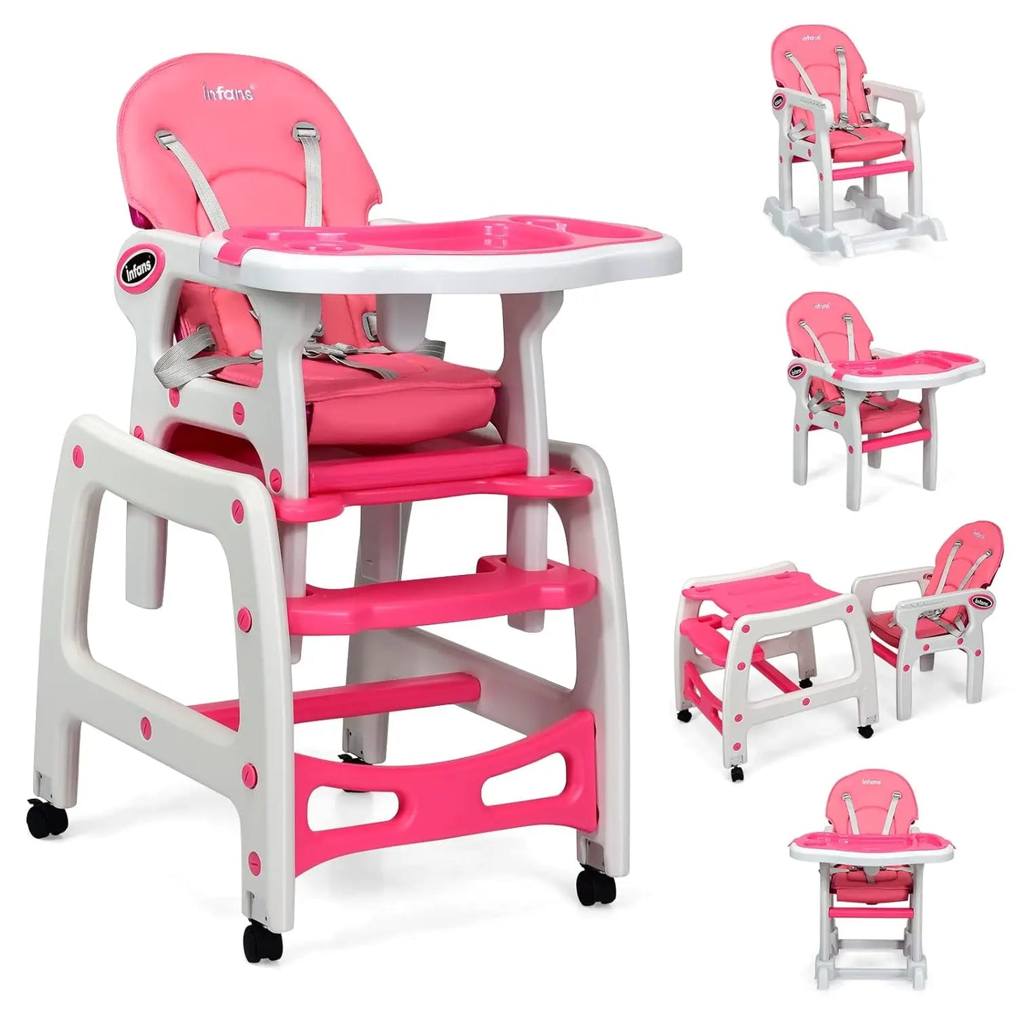5-in-1 Convertible Baby High Chair