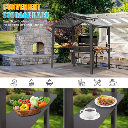 8x5FT Hardtop Grill Gazebo