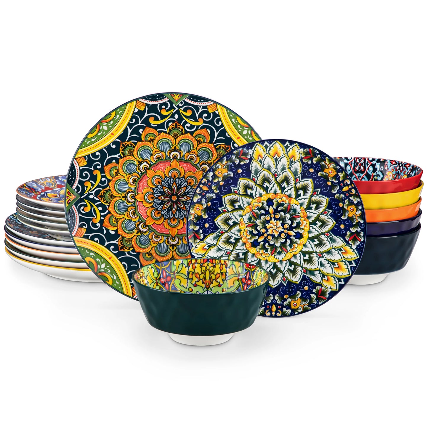 12/16/18/24 Piece Ceramic Dinnerware Set