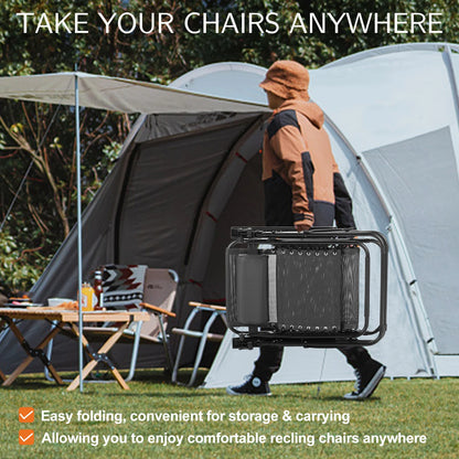 Set of 2 Portable Recliner Lounge Chair