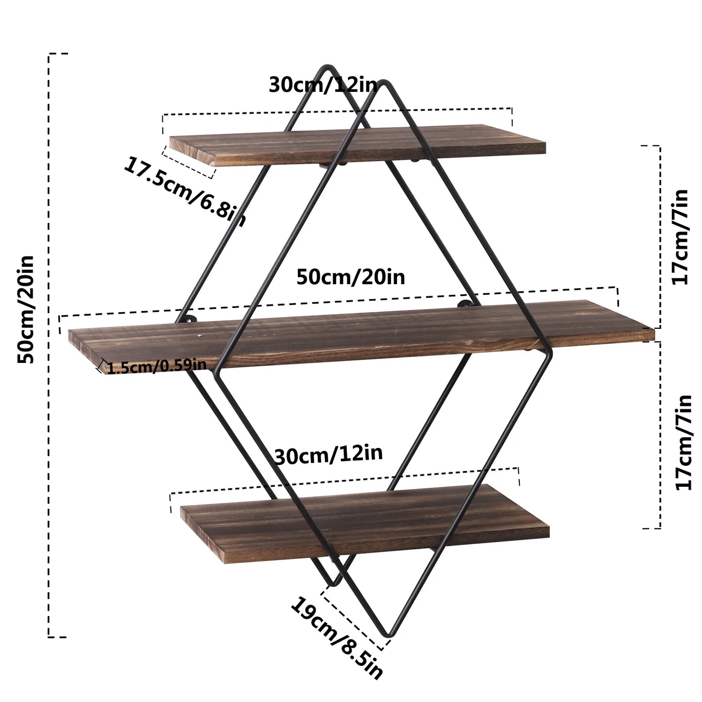 Rustic Floating Shelves