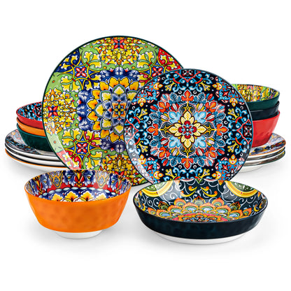 12/16/18/24 Piece Ceramic Dinnerware Set