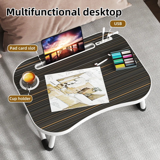 Laptop desktop cutlery and laptop bed holder