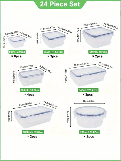 Sealed Plastic Food Storage Containers