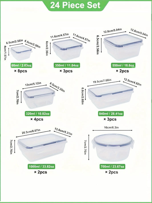 Sealed Plastic Food Storage Containers