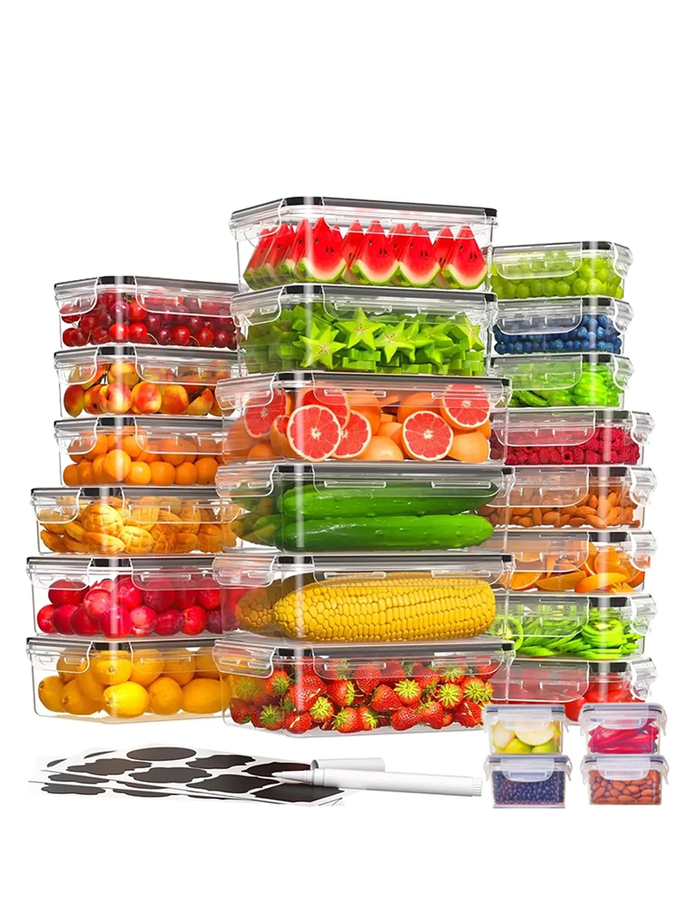 Sealed Plastic Food Storage Containers