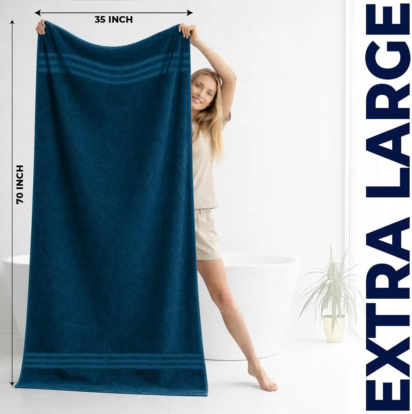 2 Pack Luxury Bath Sheets