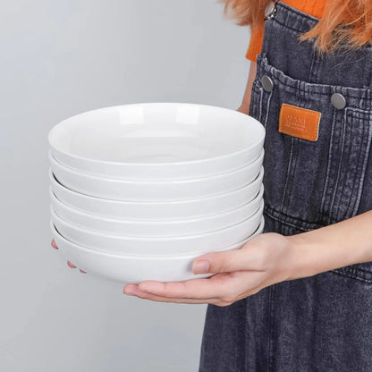 22 Ounce Porcelain Pasta Bowls Set 6