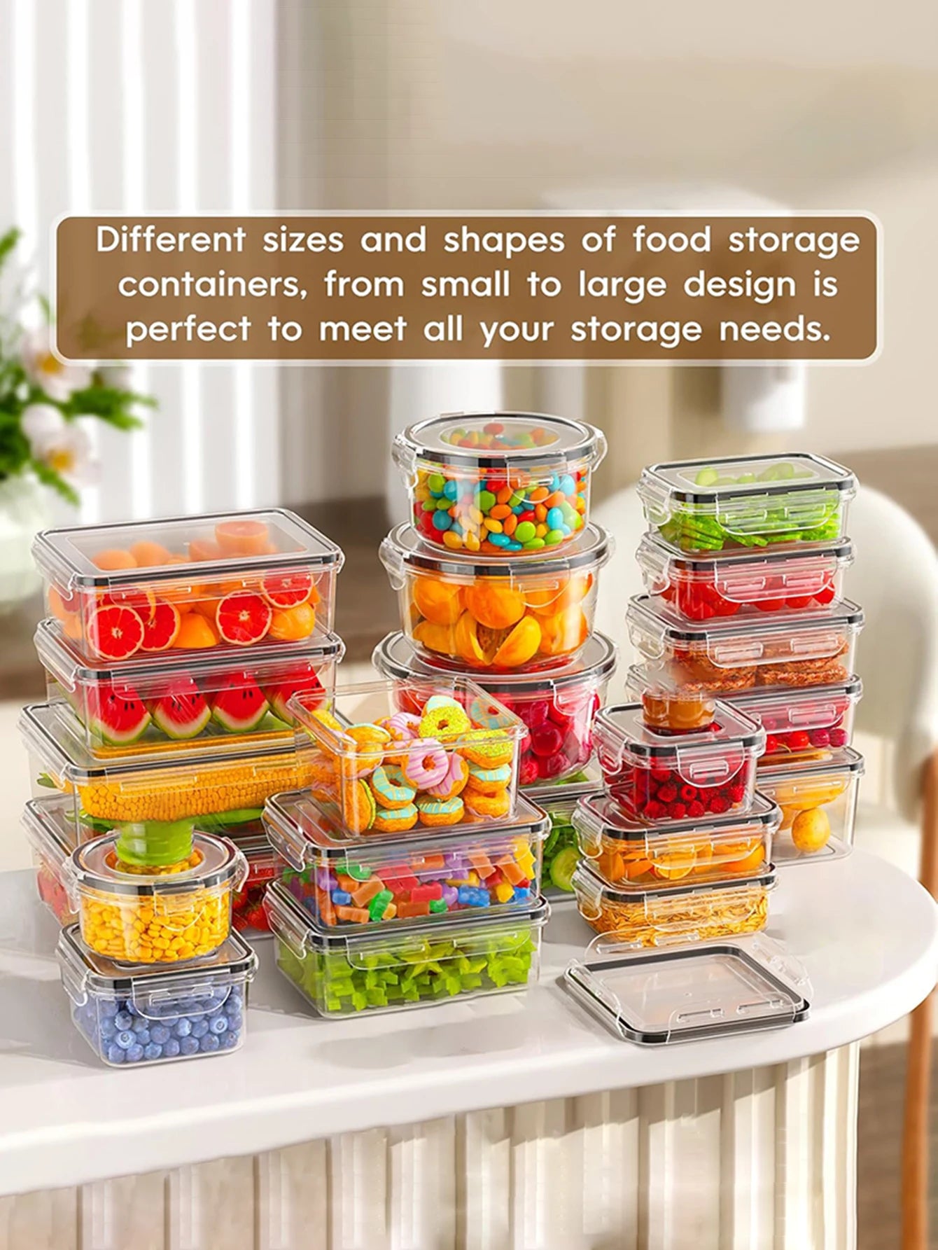 Sealed Plastic Food Storage Containers